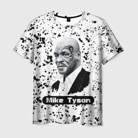 Мужская футболка 3D с принтом Mike Tyson в городе Новоалтайск, 100% полиэфир | прямой крой, круглый вырез горловины, длина до линии бедер | boxer | boxing | great boxer | mike tyson | mike tyson lettering | mike tyson print | бокс | боксер | великий боксер | майк тайсон | надпись mike tyson | принт mike tyson