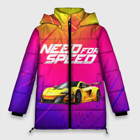 Женская зимняя куртка 3D с принтом NEED FO SPEED в городе Новоалтайск, верх — 100% полиэстер; подкладка — 100% полиэстер; утеплитель — 100% полиэстер | длина ниже бедра, силуэт Оверсайз. Есть воротник-стойка, отстегивающийся капюшон и ветрозащитная планка. 

Боковые карманы с листочкой на кнопках и внутренний карман на молнии | carbon | heat | hot pursuit | most wanted | need for speed | payback. | shift | underground 2 | unleashed | жажда скорости
