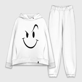 Женский костюм хлопок Oversize с принтом Smile в городе Новоалтайск,  |  | smile | бровь | смайл | смайлик | улыбка | ухмылка
