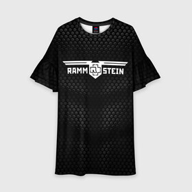 Детское платье 3D с принтом RAMMSTEIN | РАМШТАЙН (Z) в городе Новоалтайск, 100% полиэстер | прямой силуэт, чуть расширенный к низу. Круглая горловина, на рукавах — воланы | rammstein | till lindemann | готик метал | индастриал метал | пауль ландерс | рамштайн | рихард круспе | тилль линдеманн | хард рок
