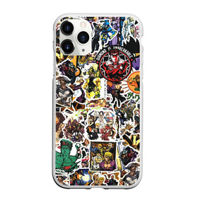Чехол для iPhone 11 Pro Max матовый с принтом JoJo’s Sticker Bombing в городе Новоалтайск, Силикон |  | anime | jojo’s bizarre adventure | sticker bombing | аниме | джо джо | жо жо | манга | мультфильм | невероятные приключения джоджо | персонаж | стикер бомбинг