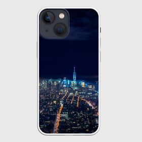 Чехол для iPhone 13 mini с принтом Ночной город в городе Новоалтайск,  |  | city | new york city | город | ночь | нью йорк