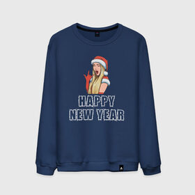 Мужской свитшот хлопок с принтом Happy New Year в городе Новоалтайск, 100% хлопок |  | Тематика изображения на принте: 