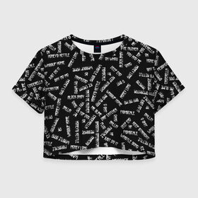 Женская футболка Crop-top 3D с принтом Kizaru Translation (Z) в городе Новоалтайск, 100% полиэстер | круглая горловина, длина футболки до линии талии, рукава с отворотами | haunted family | kizaru | music | rap | гангста | кизару | нечипорeнко | реп | репер | рэп | рэпер | хип хоп