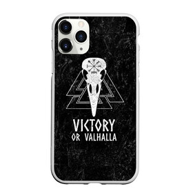 Чехол для iPhone 11 Pro Max матовый с принтом Victory or Valhalla в городе Новоалтайск, Силикон |  | вальхалла | викинг | ворон | символ | скандинавия | череп | язычество