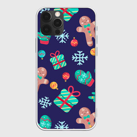 Чехол для iPhone 12 Pro Max с принтом Новый Год в городе Новоалтайск, Силикон |  | Тематика изображения на принте: новогодние игрушки | новогодние подарки | новый год | печенье | снежинки
