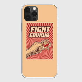 Чехол для iPhone 12 Pro Max с принтом FIght Covid19 в городе Новоалтайск, Силикон |  | борьба | ковид | коронавирус | самоизоляция