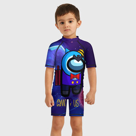 Детский купальный костюм 3D с принтом Among Us в городе Новоалтайск, Полиэстер 85%, Спандекс 15% | застежка на молнии на спине | among | among us | game | steam | амонг | амонг юс | амонк | в космосе | игра | космонавт | космонафт | космос | мафия | пират | предатель | предатель среди нас | среди нас | человечки | эймонг | эмонг