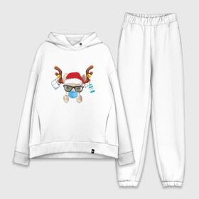 Женский костюм хлопок Oversize с принтом С РОЖДЕСВТОМ. в городе Новоалтайск,  |  | 2021 | christmas | merry christmas | snow | winter | winter is coming | зима близко | нг | новогодний | новогодний свитер | новый год | новый год 2021 | свитер | снег | снежинки