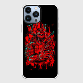 Чехол для iPhone 13 Pro Max с принтом Death Samurai в городе Новоалтайск,  |  | Тематика изображения на принте: 2077 | art | blood | cyber | cyberpunk | dead | death | demon | japan | mask | ninja | oni | samurai | shadow | shogun | tokyo | warior | арт | воин | война | демон | катана | кибер | киберпанк | кровь | маска | мертвый | ниндзя | путь | самурай