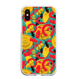 Чехол для iPhone XS Max матовый с принтом Круглые 3д фигуры в городе Новоалтайск, Силикон | Область печати: задняя сторона чехла, без боковых панелей | 3д | диски | круги | модный | паттерн | символы | узор | фигуры | цвет | шахматы | яркий
