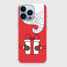 Чехол для iPhone 13 Pro с принтом Дед мороз в городе Новоалтайск,  |  | 2020 | 2021 | christmas | happy | merry | new year | зима | новогодний | новогодняя | новогодняя маска | новый год | рождественский | рождество | снег