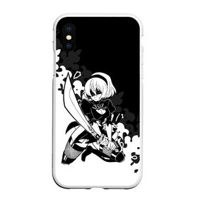 Чехол для iPhone XS Max матовый с принтом NIER AUTOMATA в городе Новоалтайск, Силикон | Область печати: задняя сторона чехла, без боковых панелей | Тематика изображения на принте: 2b nier automata | actipon | anime | nier automata | rpg | yorha. | аниме | ниер автомата