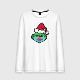 Мужской лонгслив хлопок с принтом Covid Grinch в городе Новоалтайск, 100% хлопок |  | 2020 | 2021 | christmas | grinch | new year | гринч | зима | новогодняя | новогодняя маска | новый год | рождество | снег
