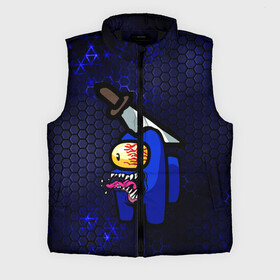 Мужской жилет утепленный 3D Among Us Imposter Blue.: в городе Новоалтайск,  |  | among us | impostor | there is impostor among us | амонг ус | игра | мем | предатель | предатель среди нас | самозванец | среди нас