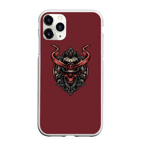 Чехол для iPhone 11 Pro Max матовый с принтом Red Samurai в городе Новоалтайск, Силикон |  | Тематика изображения на принте: cyberpank | ninja | oni | samurai | shadow | демон | киберпанк | маска самурая | нет рая для самурая | ниндзя | путь война | самурай | сёгун | тень | харакири | японский самурай