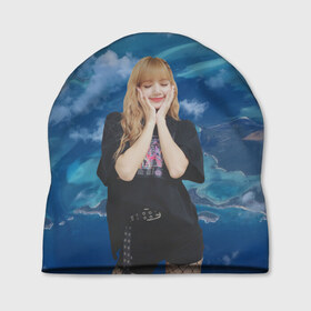Шапка 3D с принтом LISA BLACKPINK в городе Новоалтайск, 100% полиэстер | универсальный размер, печать по всей поверхности изделия | blackpink  bts | bp | how you like that | jennie | jisoo | kill this love | lalisa | lalisa monoban | lisa | rose | yg | блекпинк | блэкпинк | голубая | дженни | джису | закат | лалиса | лалиса монобан | лиса | небо | облака | пак розэ | роза | 