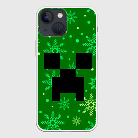 Чехол для iPhone 13 mini с принтом ЗИМНИЙ MINECRAFT в городе Новоалтайск,  |  | christmas | creeper | game | minecraft | new year | snow | winter | зима | крипер | майнкрафт | мороз | новый год | рождество | снег | снежинки