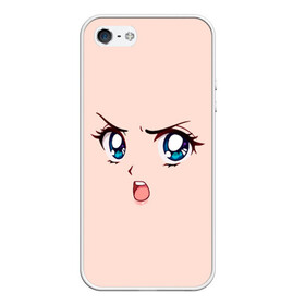 Чехол для iPhone 5/5S матовый с принтом Angry anime girl в городе Новоалтайск, Силикон | Область печати: задняя сторона чехла, без боковых панелей | angry | anime | art | big | eyes | face | girl | kawaii | manga | style | аниме | арт | взгляд | глаза | девушка | злой | кавай | лицо | манга