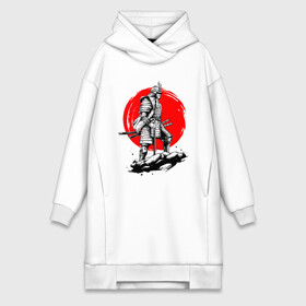 Платье-худи хлопок с принтом САМУРАЙ в городе Новоалтайск,  |  | ninja | oni | samurai | shogun | путь воина. | самурай | самурай на коне | сёгун | токио | харакири | чёрный самурай | японский самурай