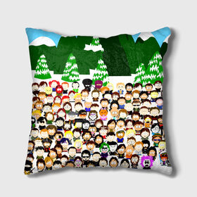 Подушка 3D с принтом Южный Парк / South Park . в городе Новоалтайск, наволочка – 100% полиэстер, наполнитель – холлофайбер (легкий наполнитель, не вызывает аллергию). | состоит из подушки и наволочки. Наволочка на молнии, легко снимается для стирки | Тематика изображения на принте: south park | ubisoft | woodland critter christmas | кенни | мультсериал | стэн | южный парк