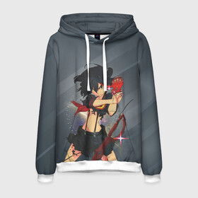Мужская толстовка 3D с принтом Kill la Kill Рюко Матой в городе Новоалтайск, 100% полиэстер | двухслойный капюшон со шнурком для регулировки, мягкие манжеты на рукавах и по низу толстовки, спереди карман-кенгуру с мягким внутренним слоем. | kill la kill | аниме | девушка | киру ра киру | манга | рюко матой | убей или умри