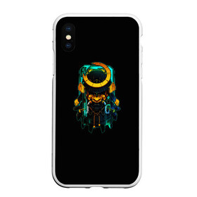 Чехол для iPhone XS Max матовый с принтом Cyber Samurai в городе Новоалтайск, Силикон | Область печати: задняя сторона чехла, без боковых панелей | Тематика изображения на принте: cyberpank | ninja | oni | samurai | shadow | демон | киберпанк | маска самурая | нет рая для самурая | ниндзя | путь война | самурай | сёгун | тень | харакири | японский самурай