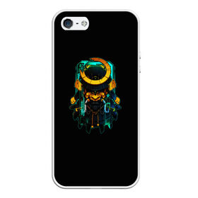 Чехол для iPhone 5/5S матовый с принтом Cyber Samurai в городе Новоалтайск, Силикон | Область печати: задняя сторона чехла, без боковых панелей | cyberpank | ninja | oni | samurai | shadow | демон | киберпанк | маска самурая | нет рая для самурая | ниндзя | путь война | самурай | сёгун | тень | харакири | японский самурай