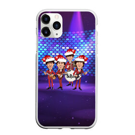 Чехол для iPhone 11 Pro Max матовый с принтом Новогодний концерт Битлз в городе Новоалтайск, Силикон |  | Тематика изображения на принте: битлз | битлы | год | джон | концерт | леннон | новогодний | новый | рождество | сцена