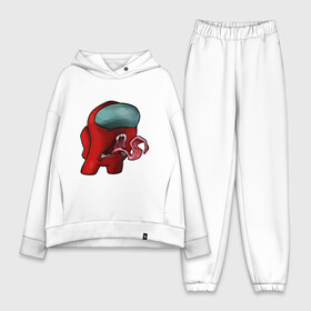 Женский костюм хлопок Oversize с принтом Impostor. в городе Новоалтайск,  |  | among us | impostor | there is impostor among us | амонг ус | игра | мем | предатель | предатель среди нас | самозванец | среди нас