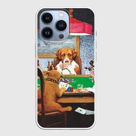 Чехол для iPhone 13 Pro с принтом Собаки играют в покер в городе Новоалтайск,  |  | a friend in need | art | artist | bets | buldog | cards | chips | dogs | gambling | games | memes | picture | poker | азартные игры | бульдог | друг познается в беде | искусство | картина | карты | мемы | покер | сенбернар | собаки | собачки | ставки