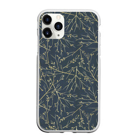 Чехол для iPhone 11 Pro Max матовый с принтом Веточки в городе Новоалтайск, Силикон |  | верба | ветка | кустик | листочки | паттерн вербы