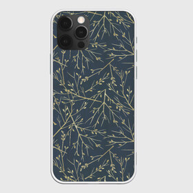 Чехол для iPhone 12 Pro Max с принтом Веточки в городе Новоалтайск, Силикон |  | верба | ветка | кустик | листочки | паттерн вербы