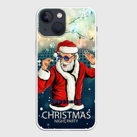 Чехол для iPhone 13 mini с принтом Пати  Санта в городе Новоалтайск,  |  | Тематика изображения на принте: new year | арт | графика | дед мороз | зима | новый год | рождество | санта