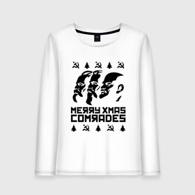 Женский лонгслив хлопок с принтом Merry Xmas Comrades в городе Новоалтайск, 100% хлопок |  | 2021 | 21 | 2k21 | 2к21 | chrystmas | comrades | marry | new | santa | snow | xmas | year | год | годом | камрад | клаус | ленин | настроение | новогоднее | новогоднему | новый | новым | по | рождество | с | санта | снег | советский | союз