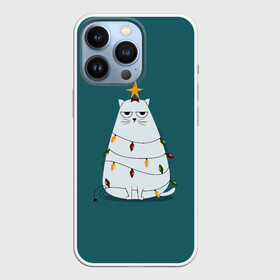 Чехол для iPhone 13 Pro с принтом Кото ёлка в городе Новоалтайск,  |  | claus | happy new year | merry christmas | santa | snowman | дед мороз | елка | клаус | новый год | рождество | с новым годом | санта | снеговик
