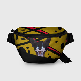 Поясная сумка 3D с принтом Fennec в городе Новоалтайск, 100% полиэстер | плотная ткань, ремень с регулируемой длиной, внутри несколько карманов для мелочей, основное отделение и карман с обратной стороны сумки застегиваются на молнию | furry | глаза | звери | лиса | пасть | уши | фенек
