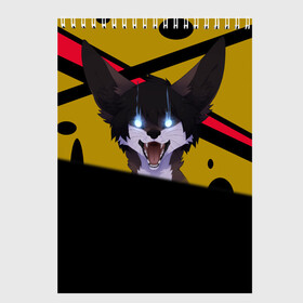 Скетчбук с принтом Fennec в городе Новоалтайск, 100% бумага
 | 48 листов, плотность листов — 100 г/м2, плотность картонной обложки — 250 г/м2. Листы скреплены сверху удобной пружинной спиралью | furry | глаза | звери | лиса | пасть | уши | фенек