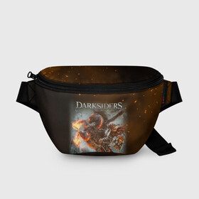 Поясная сумка 3D с принтом Darksiders (Z) в городе Новоалтайск, 100% полиэстер | плотная ткань, ремень с регулируемой длиной, внутри несколько карманов для мелочей, основное отделение и карман с обратной стороны сумки застегиваются на молнию | azrael | darksiders | darksiders 2 | darksiders 3 | griever | silitha | tiamat | ulthane | vulgrim | wrath of war | всадник апокалипсиса | гнев войны | обугленный совет | руина | ультэйн | чёрный молот