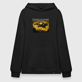 Худи SuperOversize хлопок с принтом Darksiders (Z) в городе Новоалтайск, 70% хлопок, 30% полиэстер, мягкий начес внутри | карман-кенгуру, эластичная резинка на манжетах и по нижней кромке, двухслойный капюшон
 | azrael | darksiders | darksiders 2 | darksiders 3 | griever | silitha | tiamat | ulthane | vulgrim | wrath of war | всадник апокалипсиса | гнев войны | обугленный совет | руина | ультэйн | чёрный молот