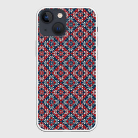 Чехол для iPhone 13 mini с принтом Звезда Севера в городе Новоалтайск,  |  | merry christmas | алатырь | бабушкин свитер | ёлка | звезда руси | новый год | орнамент | подарок | рождество | свитер | свитер с оленями | северные узоры | снежинки