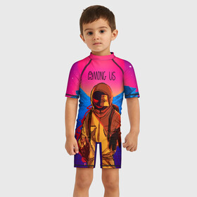 Детский купальный костюм 3D с принтом Among Us в городе Новоалтайск, Полиэстер 85%, Спандекс 15% | застежка на молнии на спине | among | among us | game | steam | амонг | амонг юс | амонк | в космосе | игра | космонавт | космонафт | космос | мафия | пират | предатель | предатель среди нас | среди нас | человечки | эймонг | эмонг