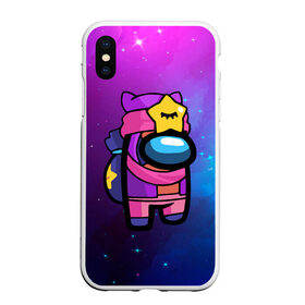 Чехол для iPhone XS Max матовый с принтом AMONG US - BRAWL STARS SANDY в городе Новоалтайск, Силикон | Область печати: задняя сторона чехла, без боковых панелей | among | among us | amongus | brawl | crewmate | game | games | imposter | impostor | logo | monster | sabotage | sandy | shhh | stars | амонг | амонг ас | амонгас | бравл | игра | игры | импостер | космос | крюмейт | лого | логотип | логотипы |