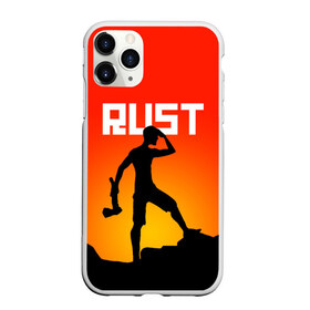 Чехол для iPhone 11 Pro матовый с принтом RUST в городе Новоалтайск, Силикон |  | action | game | rust | zombie | апокалипсис. | выживание | зомби | игра | лес | радиация | раст