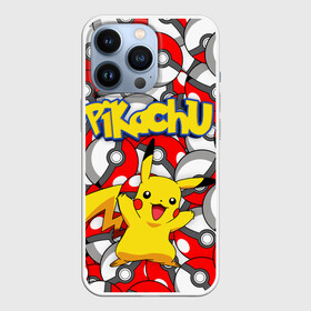 Чехол для iPhone 13 Pro с принтом ПИКАЧУ в городе Новоалтайск,  |  | pikachu | pokemon | pokemon go | pokemon going. | pokemons | детектив пикачу | пикачу | пикачу фильм | покемон | покемон го