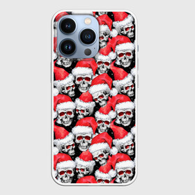 Чехол для iPhone 13 Pro с принтом Деды морозы (черепа) в городе Новоалтайск,  |  | 2021 | christmas | merry | быка | год | композитор | музыка | новогодняя | новый | новый год | черепа