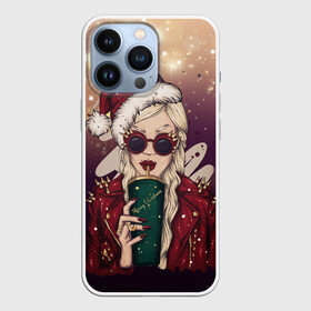 Чехол для iPhone 13 Pro с принтом Снегурка в городе Новоалтайск,  |  | Тематика изображения на принте: new year | арт | графика | дед мороз | зима | новый год | рождество | санта | снегурочка