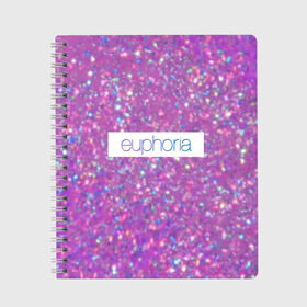 Тетрадь с принтом сериал Euphoria в городе Новоалтайск, 100% бумага | 48 листов, плотность листов — 60 г/м2, плотность картонной обложки — 250 г/м2. Листы скреплены сбоку удобной пружинной спиралью. Уголки страниц и обложки скругленные. Цвет линий — светло-серый
 | Тематика изображения на принте: zendaya | зендея | ру беннетт | сериал euphoria | эйфория