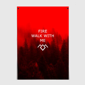 Постер с принтом Twin Peaks в городе Новоалтайск, 100% бумага
 | бумага, плотность 150 мг. Матовая, но за счет высокого коэффициента гладкости имеет небольшой блеск и дает на свету блики, но в отличии от глянцевой бумаги не покрыта лаком | zendaya | зендея | ру беннетт | сериал euphoria | эйфория