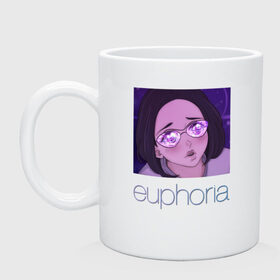 Кружка с принтом сериал Euphoria в городе Новоалтайск, керамика | объем — 330 мл, диаметр — 80 мм. Принт наносится на бока кружки, можно сделать два разных изображения | Тематика изображения на принте: zendaya | зендея | ру беннетт | сериал euphoria | эйфория